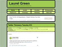 Tablet Screenshot of laurelgreen.com